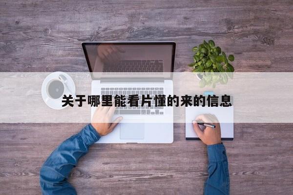 关于哪里能看片懂的来的信息