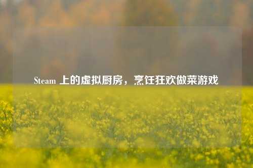 Steam 上的虚拟厨房，烹饪狂欢做菜游戏