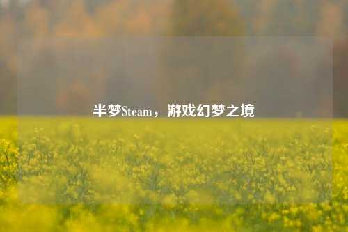 半梦Steam，游戏幻梦之境