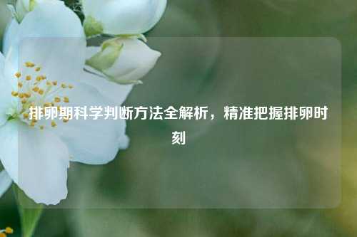 排卵期科学判断 *** 全解析,精准把握排卵时刻