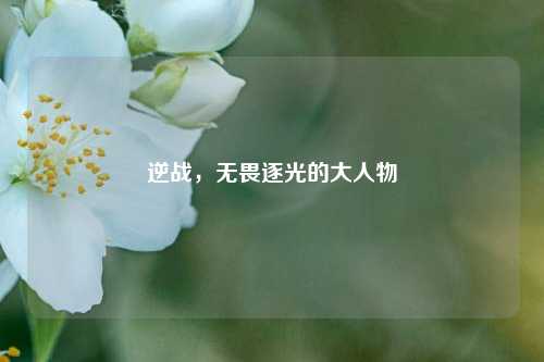 逆战,无畏逐光的大人物