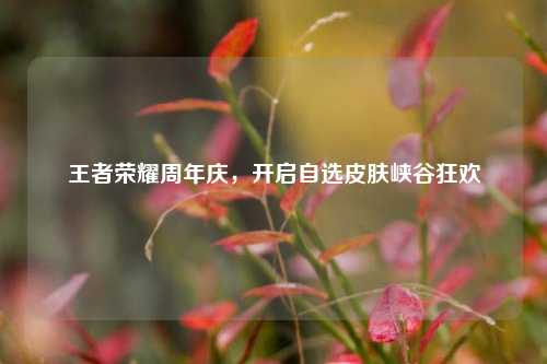 王者荣耀周年庆,开启自选皮肤峡谷狂欢