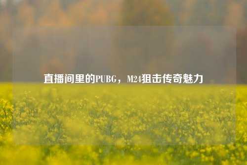 直播间里的PUBG,M24狙击传奇魅力