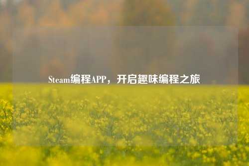 Steam编程APP,开启趣味编程之旅