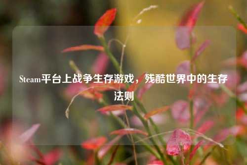 Steam平台上战争生存游戏,残酷世界中的生存法则