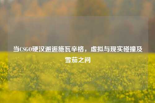 当CSGO硬汉邂逅施瓦辛格,虚拟与现实碰撞及雪茄之问