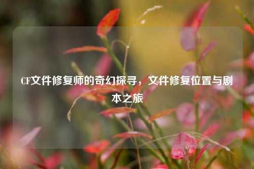 CF文件修复师的奇幻探寻,文件修复位置与剧本之旅